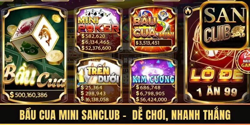 Bầu cua mini Sanclub