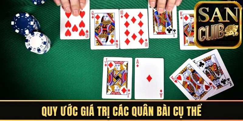 Quy ước giá trị các quân bài cụ thể