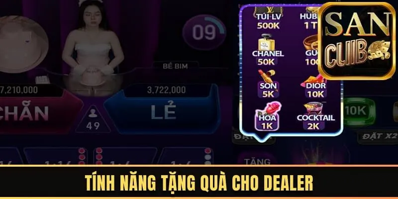 Tính năng tặng quà thưởng cho dealer