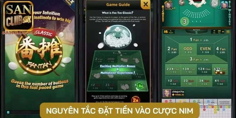 Nguyên tắc đặt tiền vào cược Nim